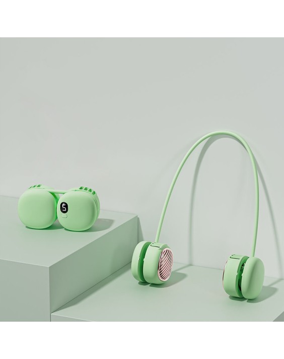 Yellow Silent Ring-style Neck Fan