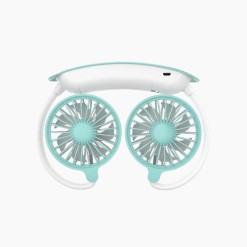 Two-Tone Simple and Convenient Neck-Hanging Fan