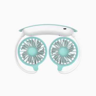 Two-Tone Simple and Convenient Neck-Hanging Fan