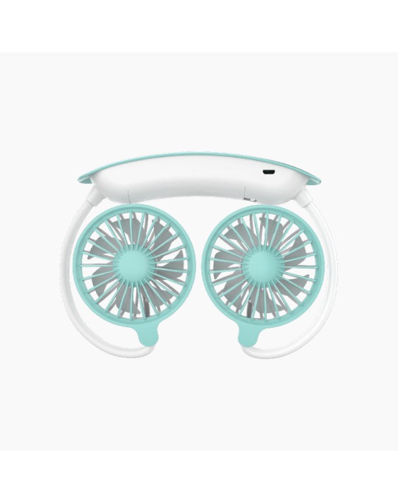 Two-Tone Simple and Convenient Neck-Hanging Fan