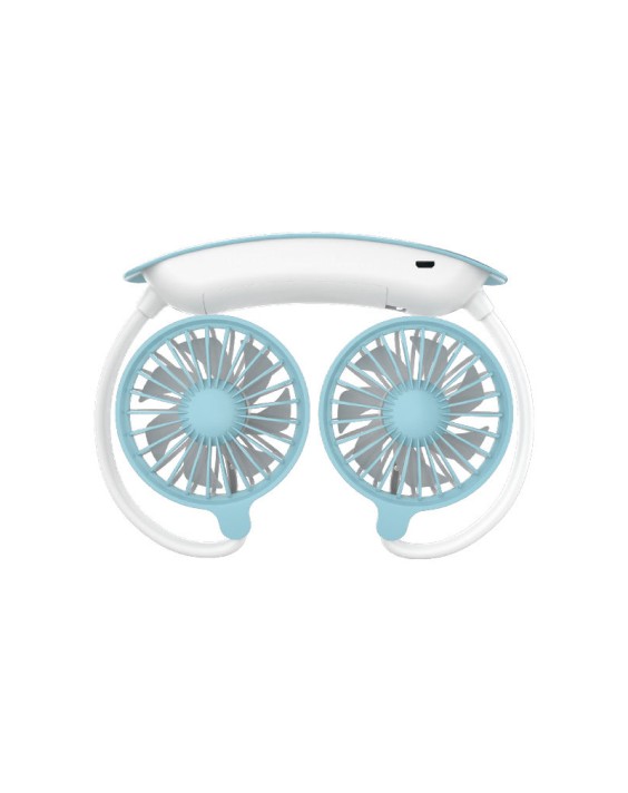 Two-Tone Simple and Convenient Neck-Hanging Fan