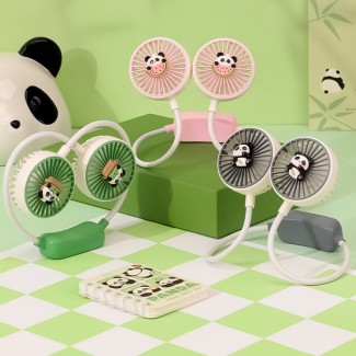 Cute Panda Portable Fan with Powerful Airflow