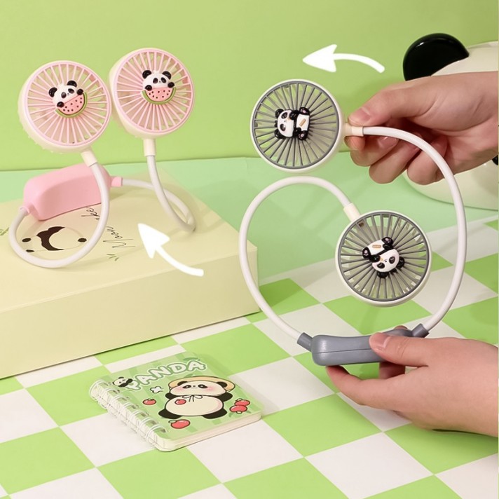 Cute Panda Portable Fan with Powerful Airflow Cute Panda Portable Fan with Powerful Airflow