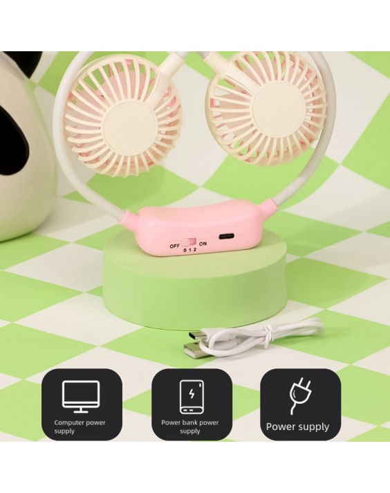Cute Panda Portable Fan with Powerful Airflow