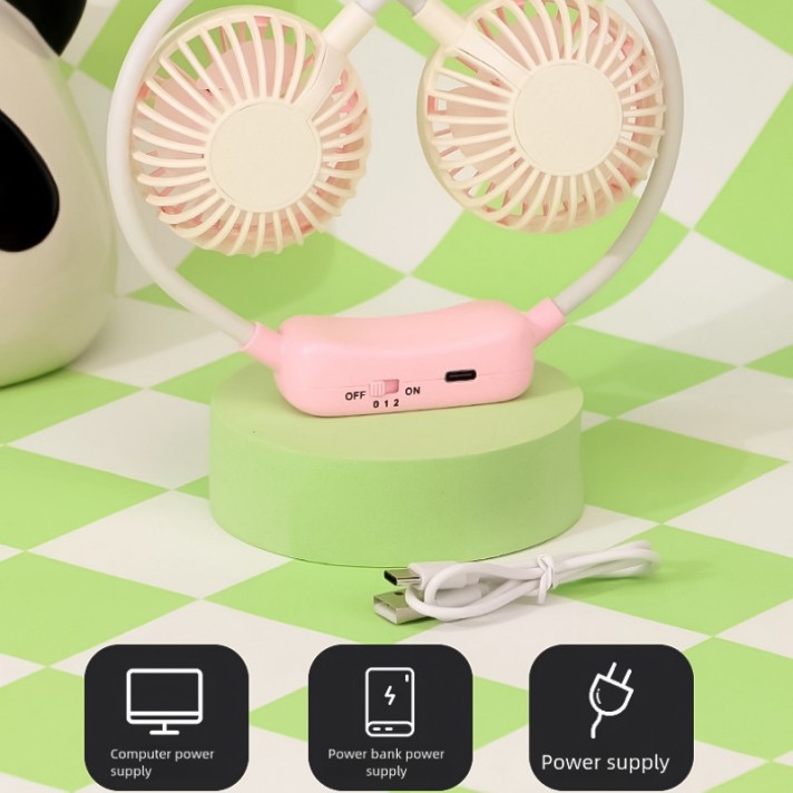 Cute Panda Portable Fan with Powerful Airflow Cute Panda Portable Fan with Powerful Airflow