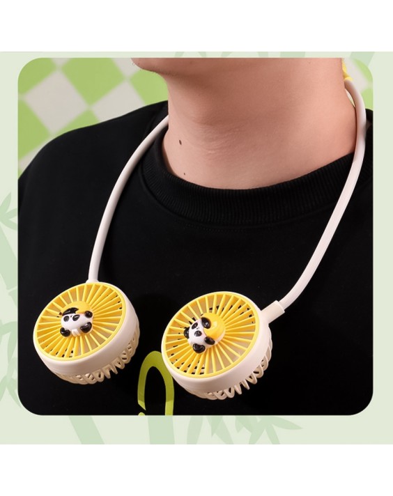 Cute Panda Portable Fan with Powerful Airflow