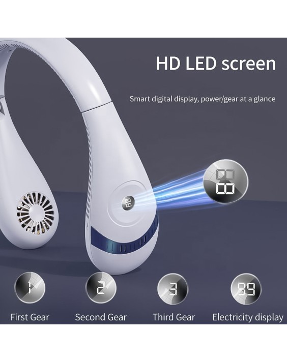 Multi-Speed Silent Portable Neck Fan