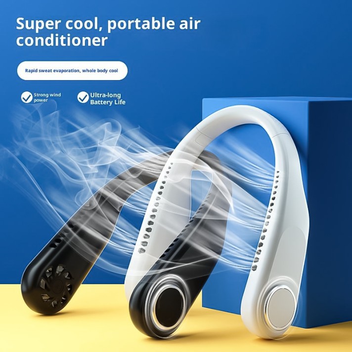 Hands-Free Neck-Hanging USB Bladeless Fan