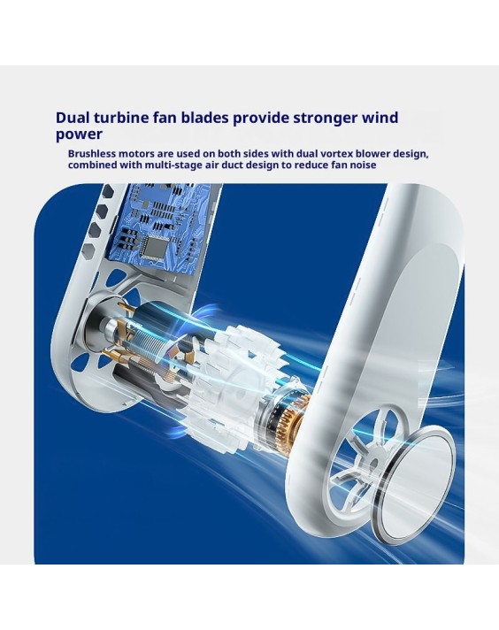 Hands-Free Neck-Hanging USB Bladeless Fan