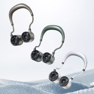 Bladeless Neck Fan with Digital Display