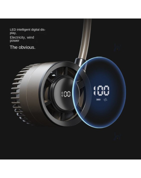 Bladeless Neck Fan with Digital Display