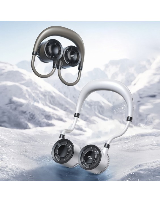 Bladeless Neck Fan with Digital Display