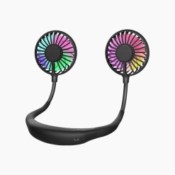 Dual-Outlet 3-Speed 360-Degree Adjustable Fan