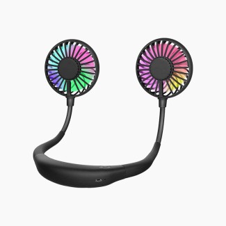 Dual-Outlet 3-Speed 360-Degree Adjustable Fan