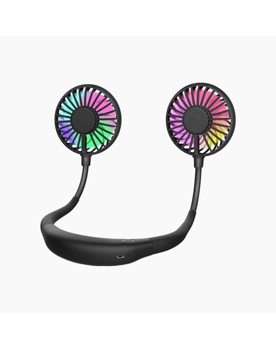 Dual-Outlet 3-Speed 360-Degree Adjustable Fan