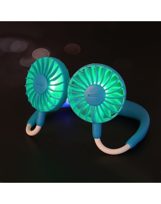 Dual-Outlet 3-Speed 360-Degree Adjustable Fan