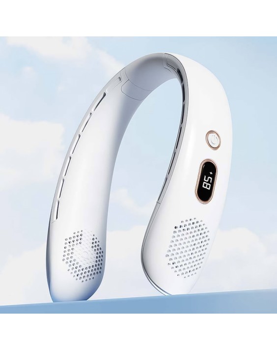 Foldable Neck Fan with LED Digital Display