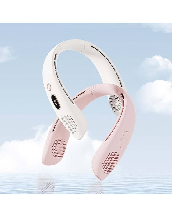 Foldable Neck Fan with LED Digital Display
