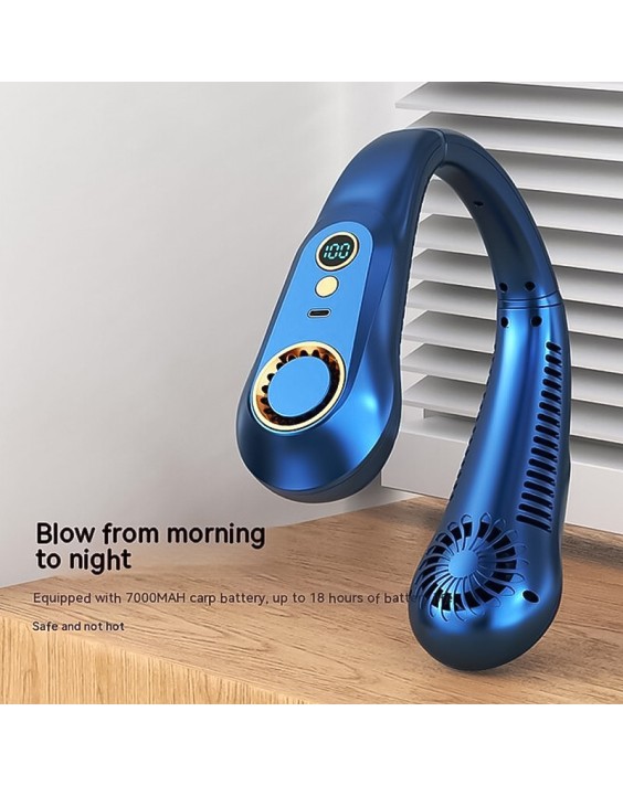 Bladeless USB Foldable Fan with Digital Display