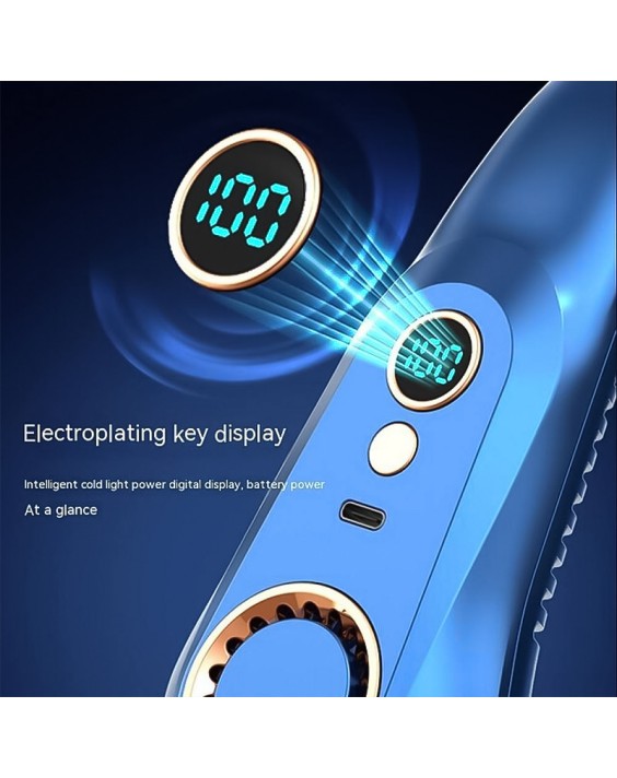 Bladeless USB Foldable Fan with Digital Display