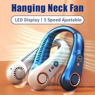 Bladeless USB Foldable Fan with Digital Display