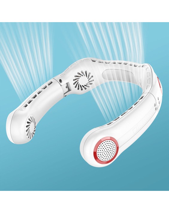 4000mAh Foldable Neck Fan with 3 Speed Settings