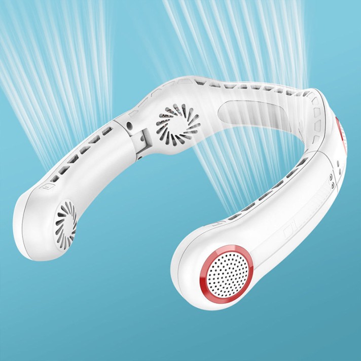 4000mAh Foldable Neck Fan with 3 Speed Settings 4000mAh Foldable Neck Fan with 3 Speed Settings