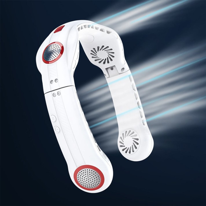 4000mAh Foldable Neck Fan with 3 Speed Settings 4000mAh Foldable Neck Fan with 3 Speed Settings