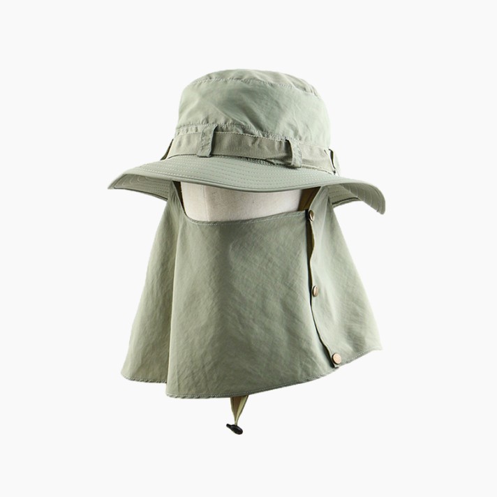 Solid color sun protection wide-brimmed hat