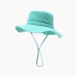 Wide-Brimmed Outdoor Sun Hat with Wind Cord