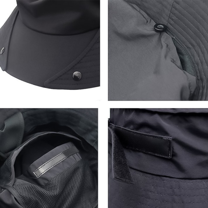 Detachable Sun-Protection Sun Hat with Neck Flap