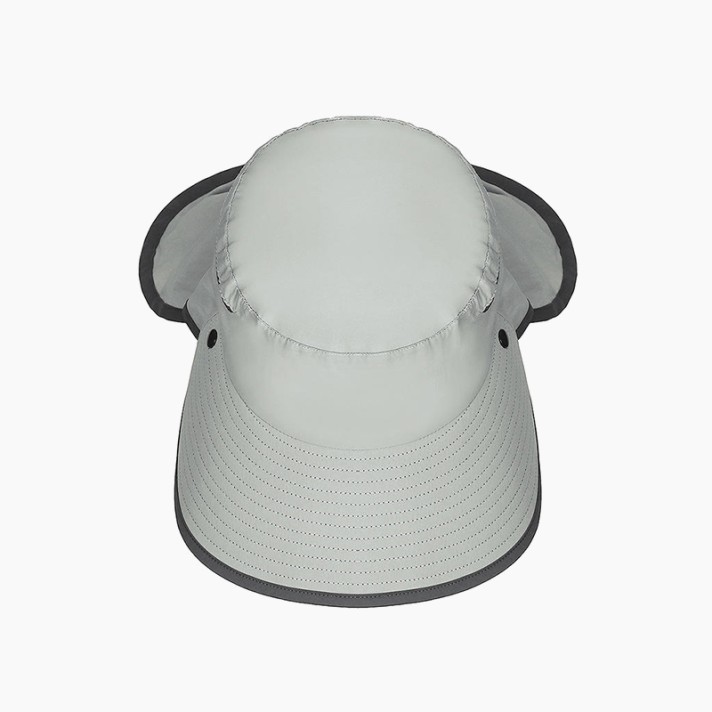 Wide-Brimmed Mesh Breathable Hat with Face and Neck Protection
