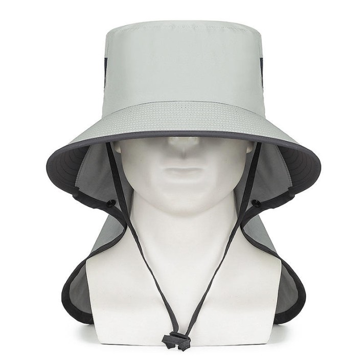 Wide-Brimmed Mesh Breathable Hat with Face and Neck Protection