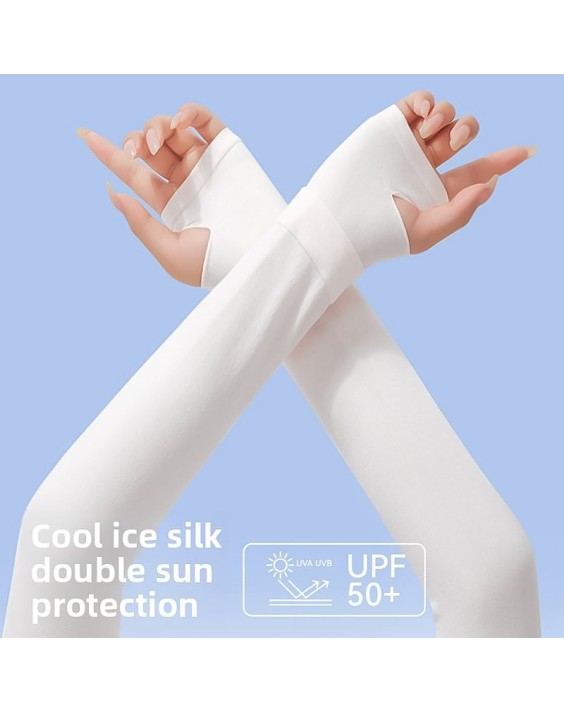 Fingerless Breathable Sun-Protective Arm Sleeves