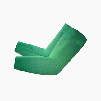 Stylish Green UV-Protective Printed Arm Sleeves