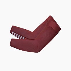 Red lightweight stretch sun protection sleeves