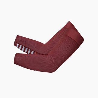 Red lightweight stretch sun protection sleeves