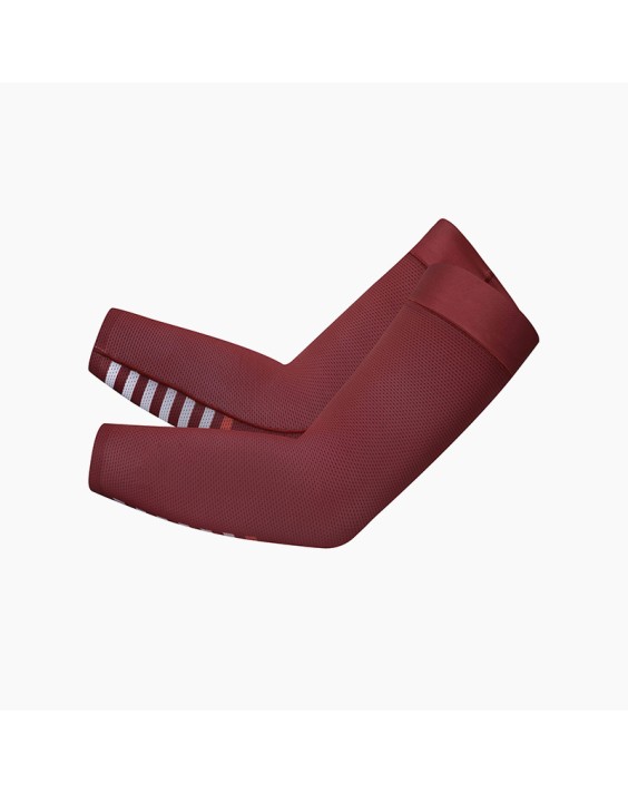 Red lightweight stretch sun protection sleeves