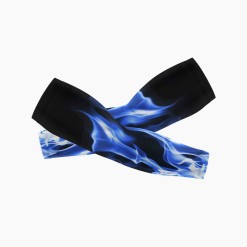 Color-blocked cooling UV-protective sleeves