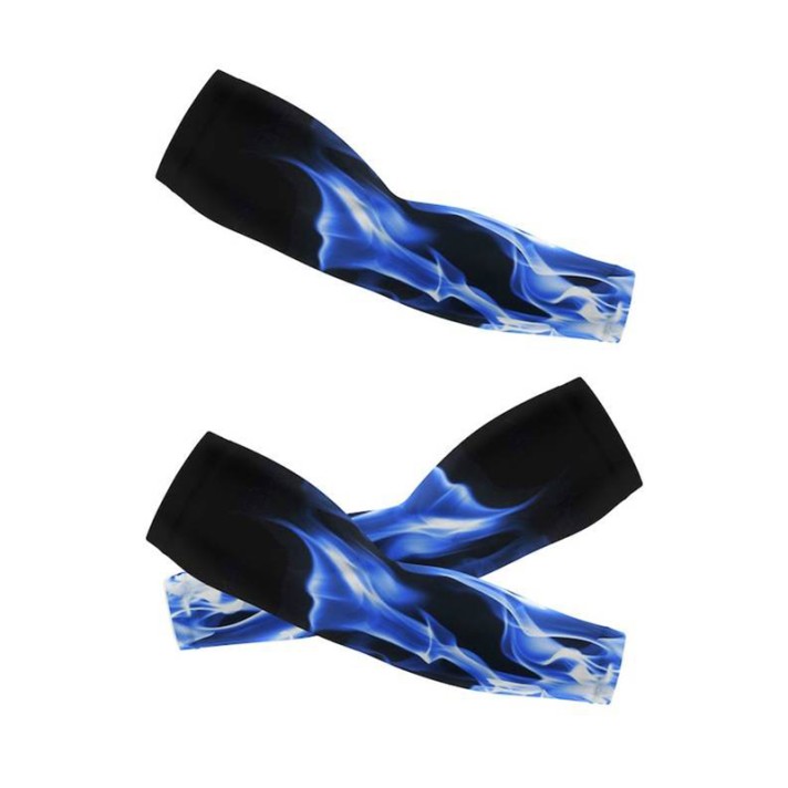Color-blocked cooling UV-protective sleeves Color-blocked cooling UV-protective sleeves