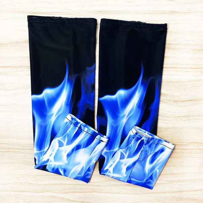 Color-blocked cooling UV-protective sleeves Color-blocked cooling UV-protective sleeves