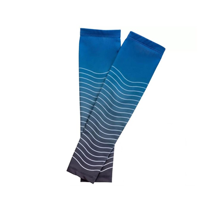 Breathable Striped Nylon Sun Protection Arm Sleeves Breathable Striped Nylon Sun Protection Arm Sleeves