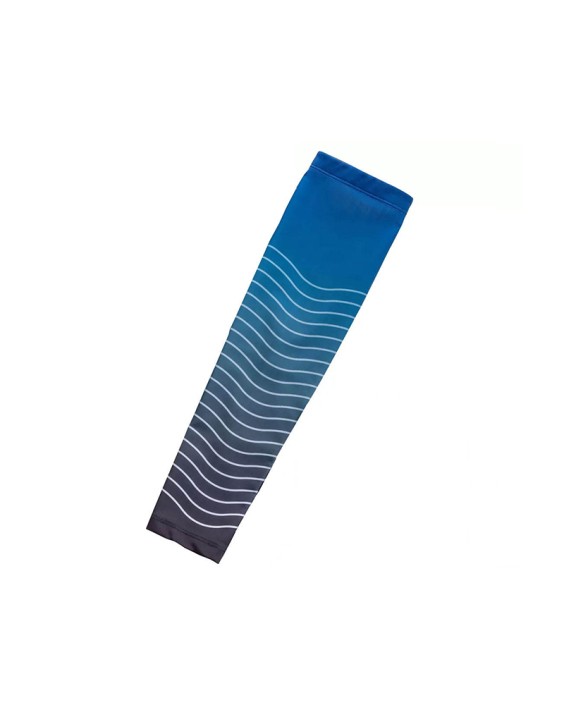 Breathable Striped Nylon Sun Protection Arm Sleeves