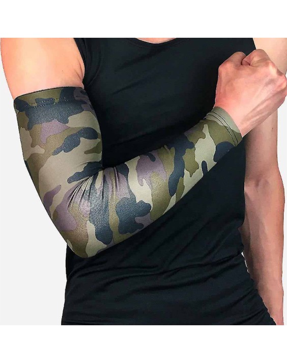 Non-slip green quick-drying sun protection sleeves