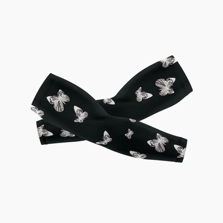 Solid-Color Printed Compression Arm Sleeves