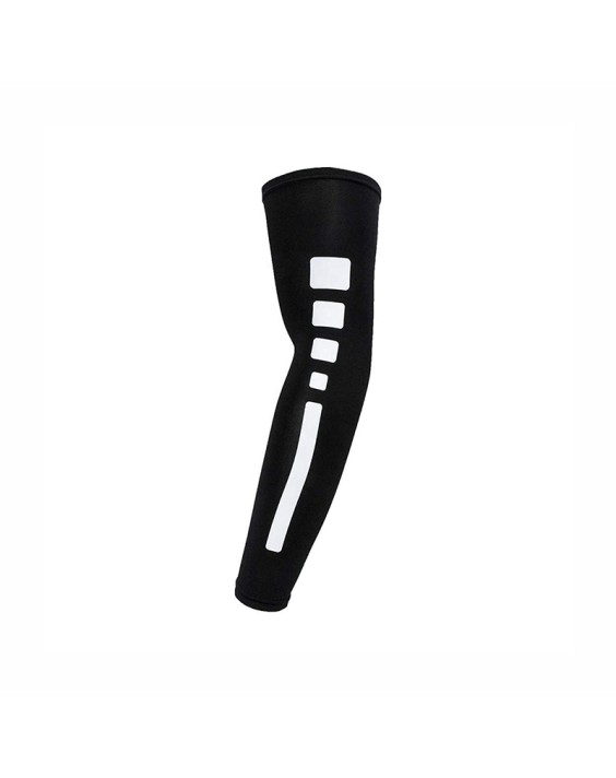 Color-Block Abrasion-Resistant Compression Sun Protection Arm Sleeves