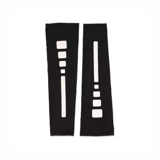 Color-Block Abrasion-Resistant Compression Sun Protection Arm Sleeves