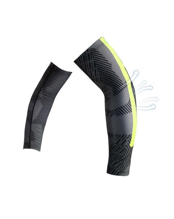 Polyester Anti-UV Striped Arm Sleeves